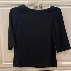 Loft small Petite polyester/spandex black top